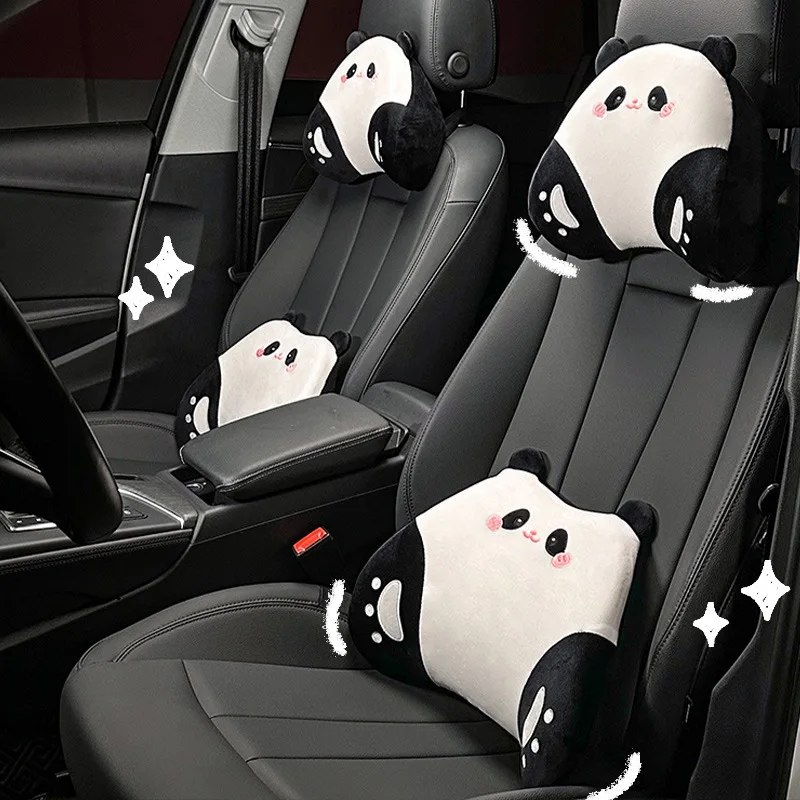 Memory Foam Cartoon panda Car Universal Headrest Lumbar Cushion Back Cushion Lumbar Pillow Car Comfort Neck Pillow Car General
Memory Foam Cartoon panda Car Universal Headrest Lumbar Cushion Back Cushion Lumbar Pillow Car Comfort Neck Pillow Car General