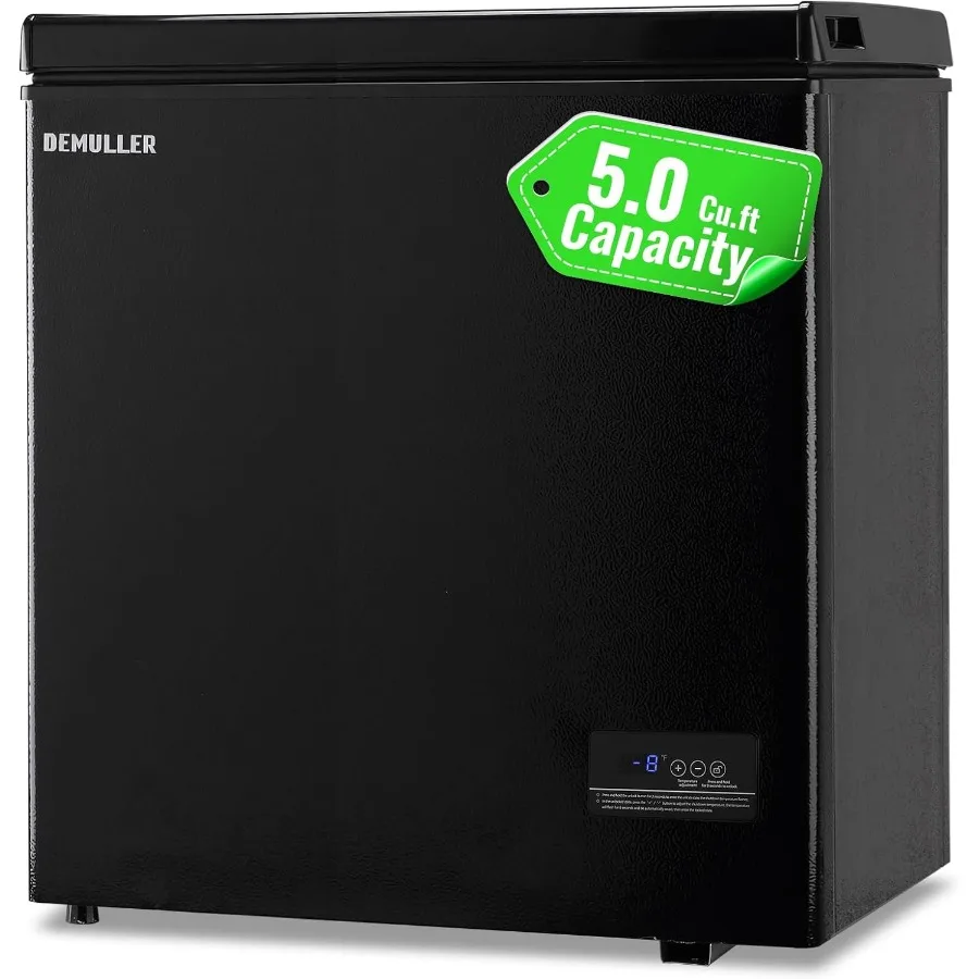 Chest Freezer with Electronic Panel Accurate Temperature Display to 1 5.0 Cu.ft Deep Freezing Machine with 2 Removable Baskets
Chest Freezer with Electronic Panel Accurate Temperature Display to 1 5.0 Cu.ft Deep Freezing Machine with 2 Removable Baskets