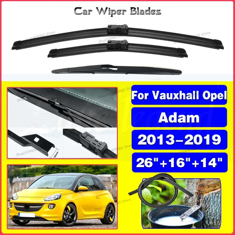 For Vauxhall Opel Adam 2013 - 2019 Front Rear Wiper Blades Windscreen Windshield Windows Brushes Car Accessoires 2016 2017 2018
For Vauxhall Opel Adam 2013 - 2019 Front Rear Wiper Blades Windscreen Windshield Windows Brushes Car Accessoires 2016 2017 2018
