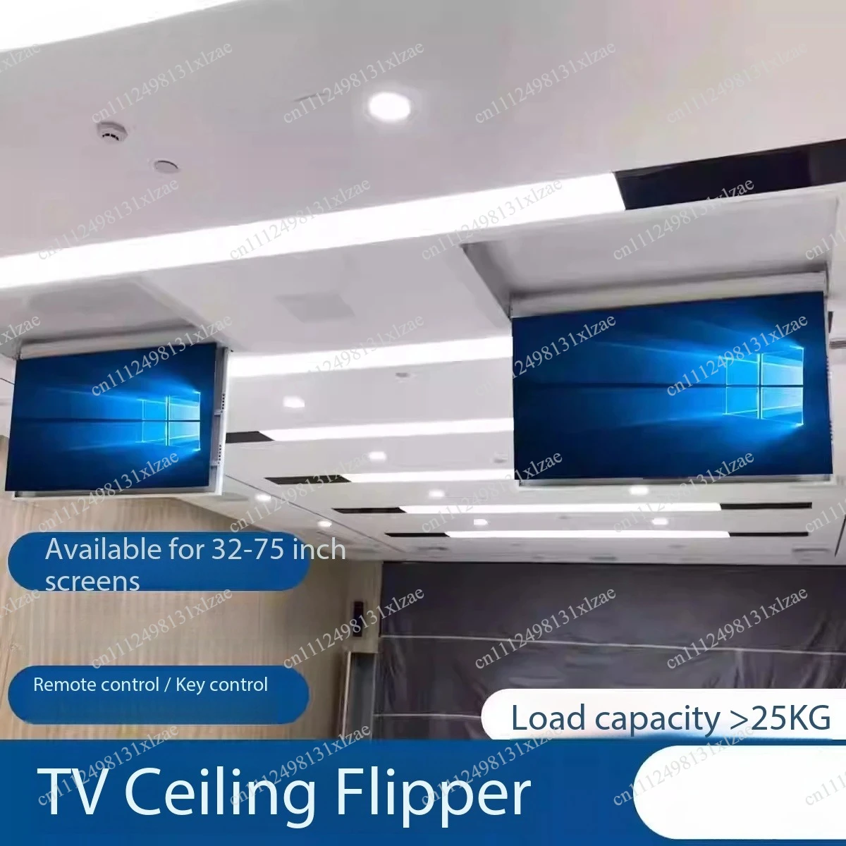 Ceiling Recessed TV Mount with Motorized Lift - Hidden Automatic Flip Down Bracket for TV Ceiling Installation
Ceiling Recessed TV Mount with Motorized Lift - Hidden Automatic Flip Down Bracket for TV Ceiling Installation
