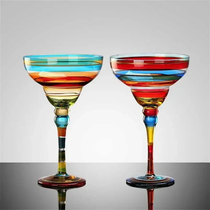 270ml Creative Margarita Wine Glasses Handmade Colorful Cocktail Cup Europe Goblet Cup Champagne Cup Creative Wine Glass Bar
270ml Creative Margarita Wine Glasses Handmade Colorful Cocktail Cup Europe Goblet Cup Champagne Cup Creative Wine Glass Bar