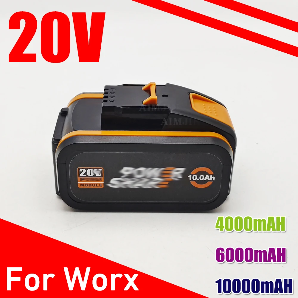 20V 4.0Ah/h8.0Ah/10AH Battery Replacement Lithium Battery for Worx 20V Power Share Home DIY Cordless Tools WA3511 WA3512
20V 4.0Ah/h8.0Ah/10AH Battery Replacement Lithium Battery for Worx 20V Power Share Home DIY Cordless Tools WA3511 WA3512