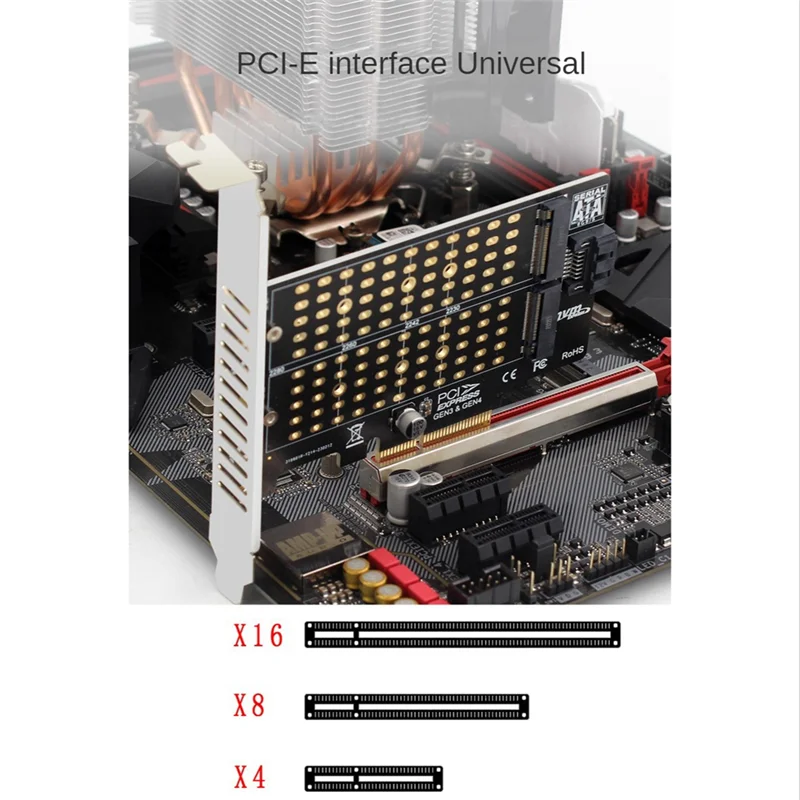 SuperDeals M.2 NVMe NGFF SSD-адаптер PCIE SATA Адаптер PCIE-M2/M.2 SSD Адаптер PCIE M.2 Key B Key B+M Key
SuperDeals M.2 NVMe NGFF SSD-адаптер PCIE SATA Адаптер PCIE-M2/M.2 SSD Адаптер PCIE M.2 Key B Key B+M Key
