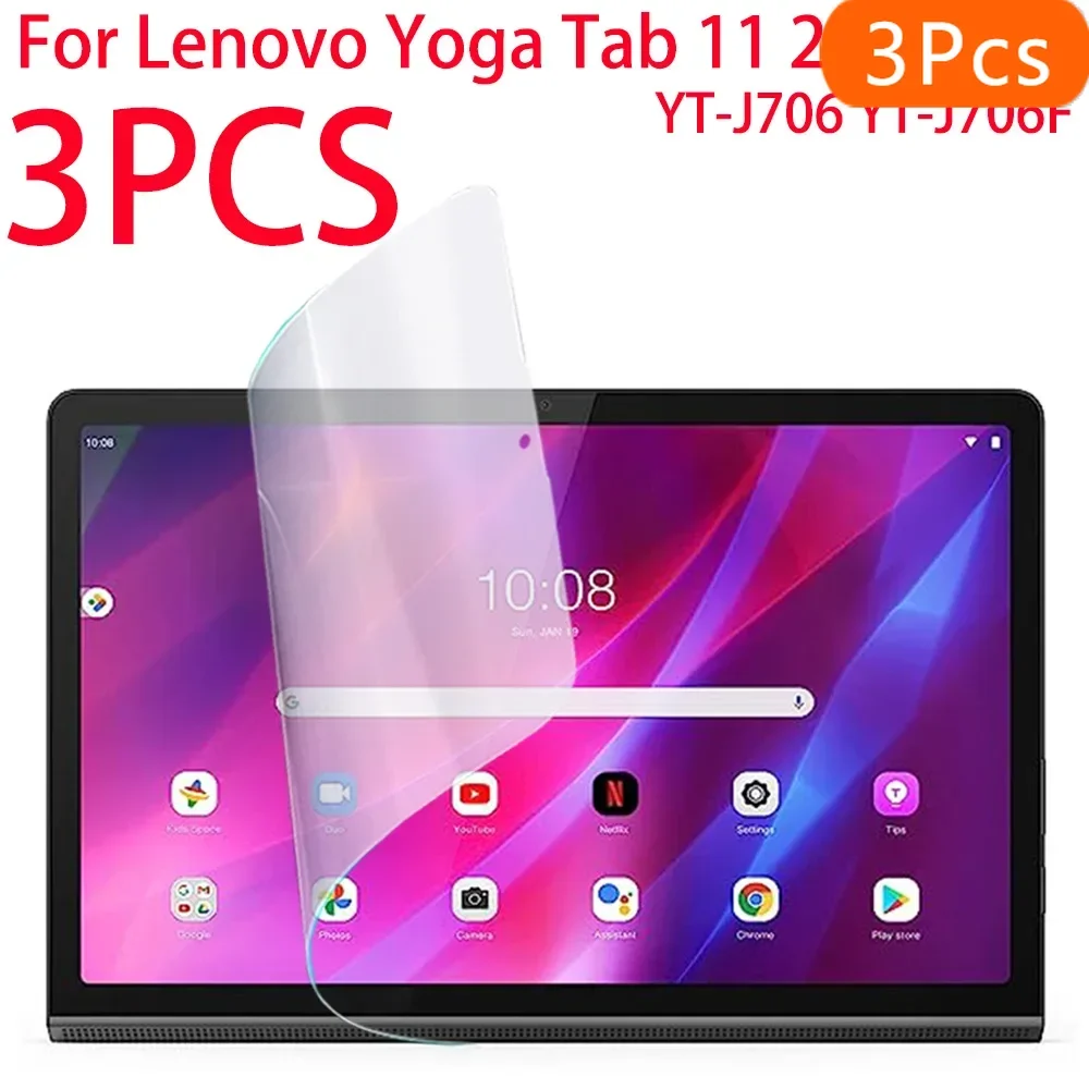 3 шт., мягкая защитная пленка из ПЭТ для Lenovo Yoga Tab 11 2021 YT-J706F, 11-дюймовая защитная пленка для планшета
3 шт., мягкая защитная пленка из ПЭТ для Lenovo Yoga Tab 11 2021 YT-J706F, 11-дюймовая защитная пленка для планшета