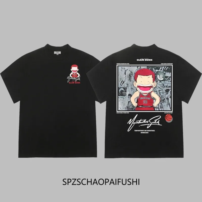 SLAM DUNK Anime T-shirt Casual Loose Fashion Short Sleeved Top Sakuragi Hanamichi Cartoon Print Summer Tee Birthday Gifts
SLAM DUNK Anime T-shirt Casual Loose Fashion Short Sleeved Top Sakuragi Hanamichi Cartoon Print Summer Tee Birthday Gifts