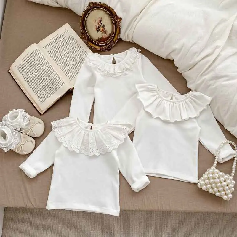 2024 Princess Baby Girl T-shirt 0-3Years Newborn Kids Solid Color Long Sleeve Cape Collar Cotton Tee Shirt Soft Spring Clothes
2024 Princess Baby Girl T-shirt 0-3Years Newborn Kids Solid Color Long Sleeve Cape Collar Cotton Tee Shirt Soft Spring Clothes