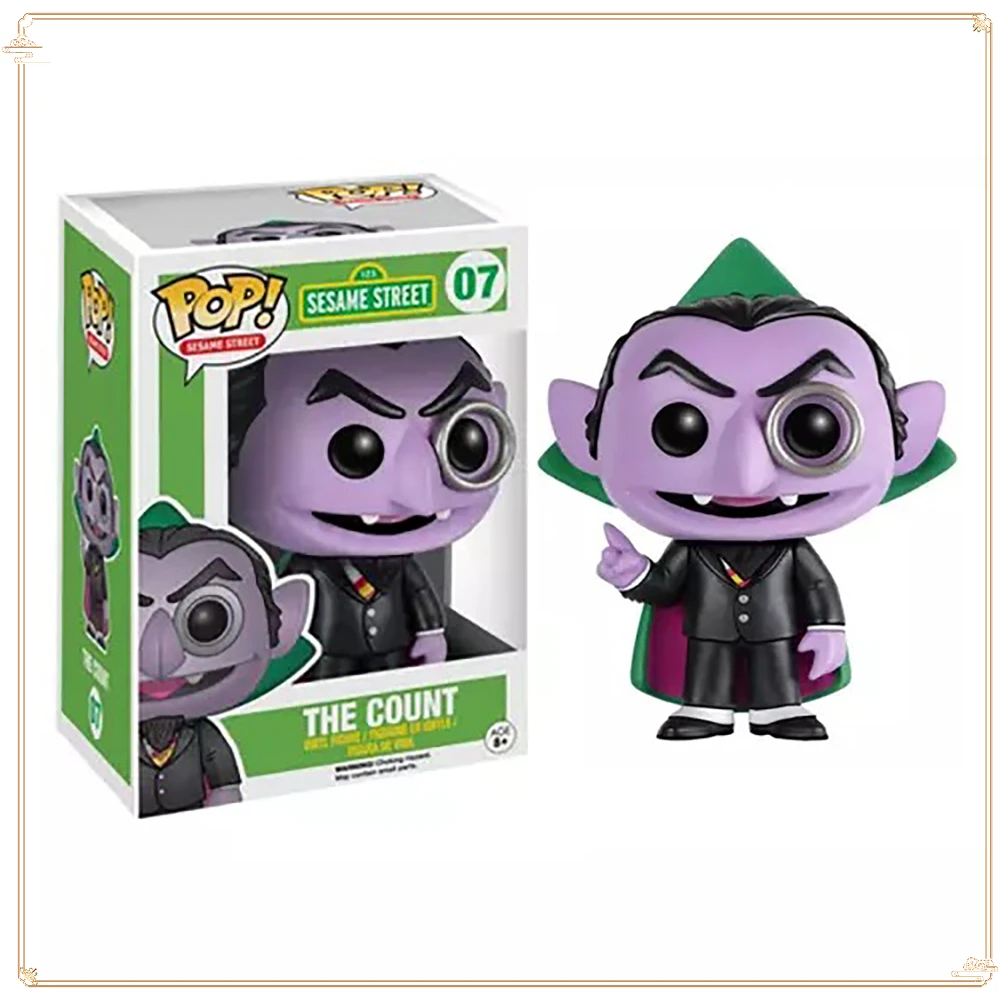 FUNKO POP Sesame Street Funny Collection Model Handmade Creative Doll The Count Popular Christmas Ornament Toys Action Figures
FUNKO POP Sesame Street Funny Collection Model Handmade Creative Doll The Count Popular Christmas Ornament Toys Action Figures