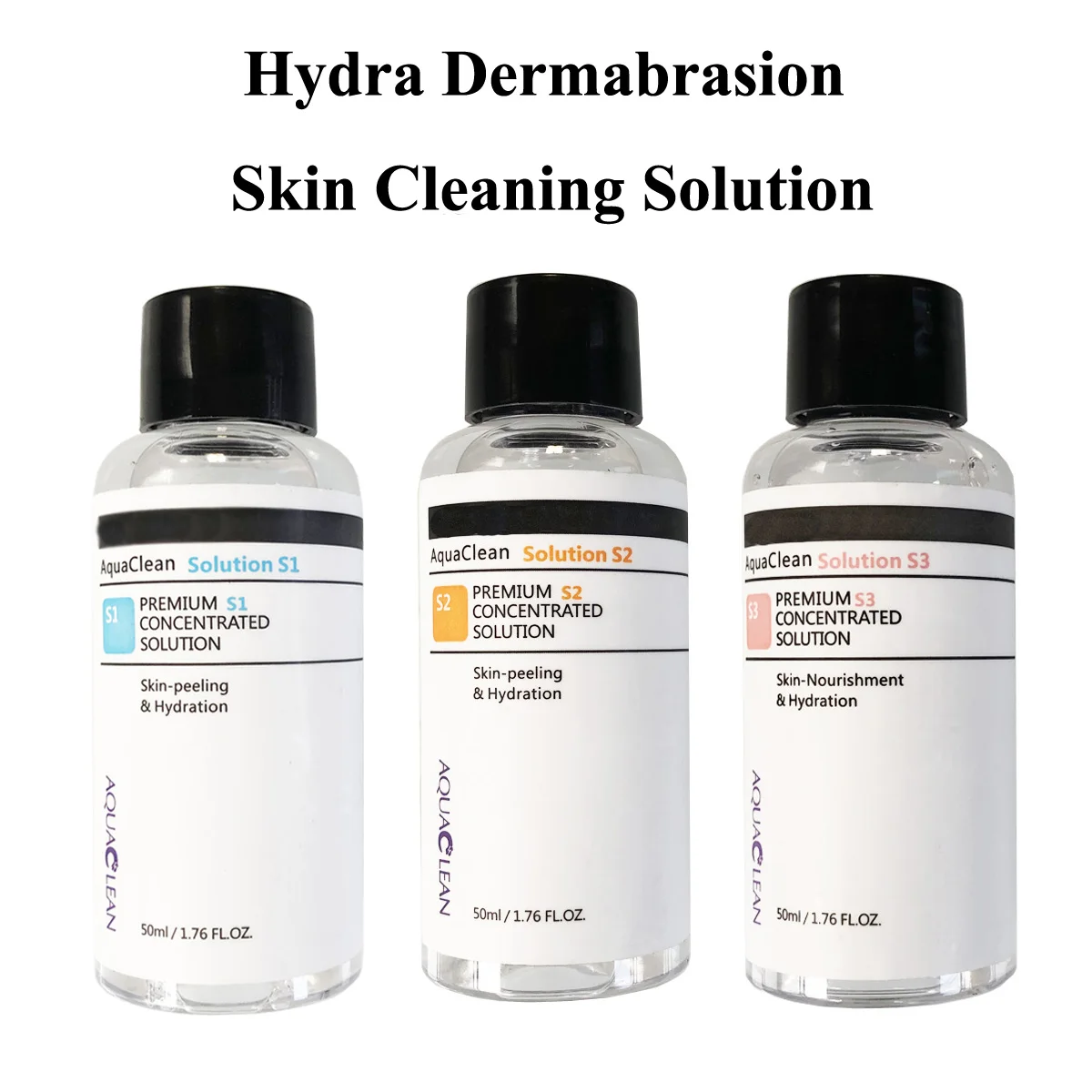 Aqua Clean Peeling Facial Solution S1 S2 S3 Serum Essence For Hydra Dermabrasion Skin Care Beauty Blackhead Wrinkle Removal
Aqua Clean Peeling Facial Solution S1 S2 S3 Serum Essence For Hydra Dermabrasion Skin Care Beauty Blackhead Wrinkle Removal