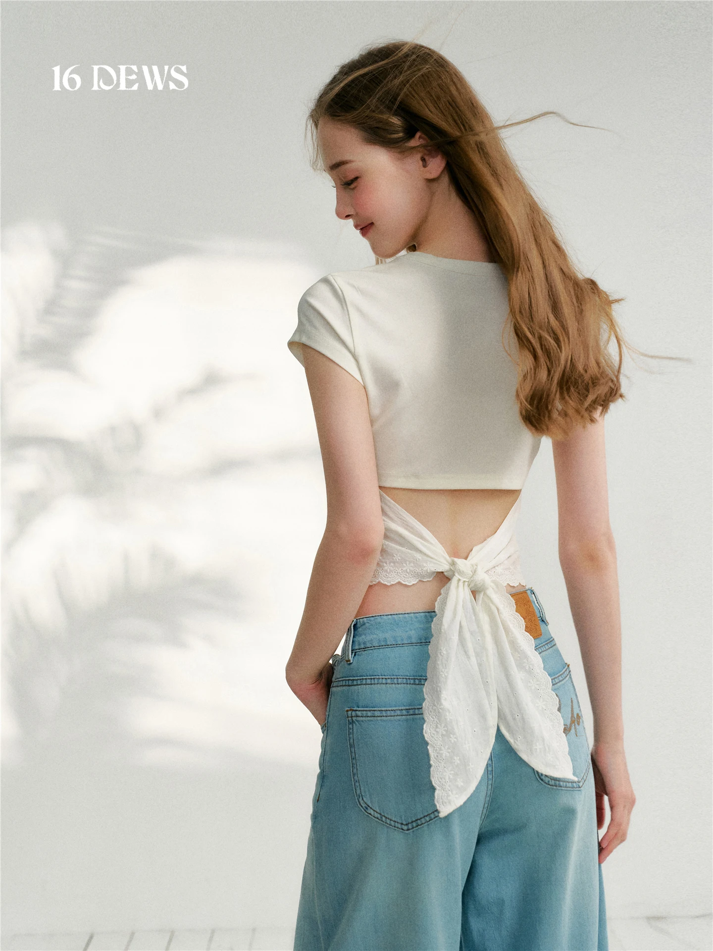 16DEWS Knot Waistline Baring Pure Color Shoulder Length Short Sleeve Slim Fit T-Shirt Versatile Casual Style Women'...
16DEWS Knot Waistline Baring Pure Color Shoulder Length Short Sleeve Slim Fit T-Shirt Versatile Casual Style Women'...