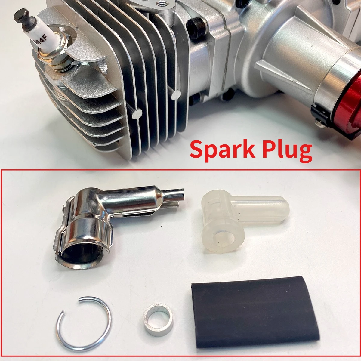 Крышка свечи зажигания двигателя RCGF CM6, оригинальная крышка высокого напряжения 90 градусов, набор защитных корпусов зажигания, подключенная модель двигателя, аксессуары 
Крышка свечи зажигания двигателя RCGF CM6, оригинальная крышка высокого напряжения 90 градусов, набор защитных корпусов зажигания, подключенная модель двигателя, аксессуары