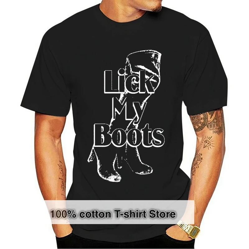 Tops Summer Cool Funny T-Shirt Lick My Boots T Shirt -vinyl Slave Dominatrix Control Summer Style Tee Shirt
Tops Summer Cool Funny T-Shirt Lick My Boots T Shirt -vinyl Slave Dominatrix Control Summer Style Tee Shirt