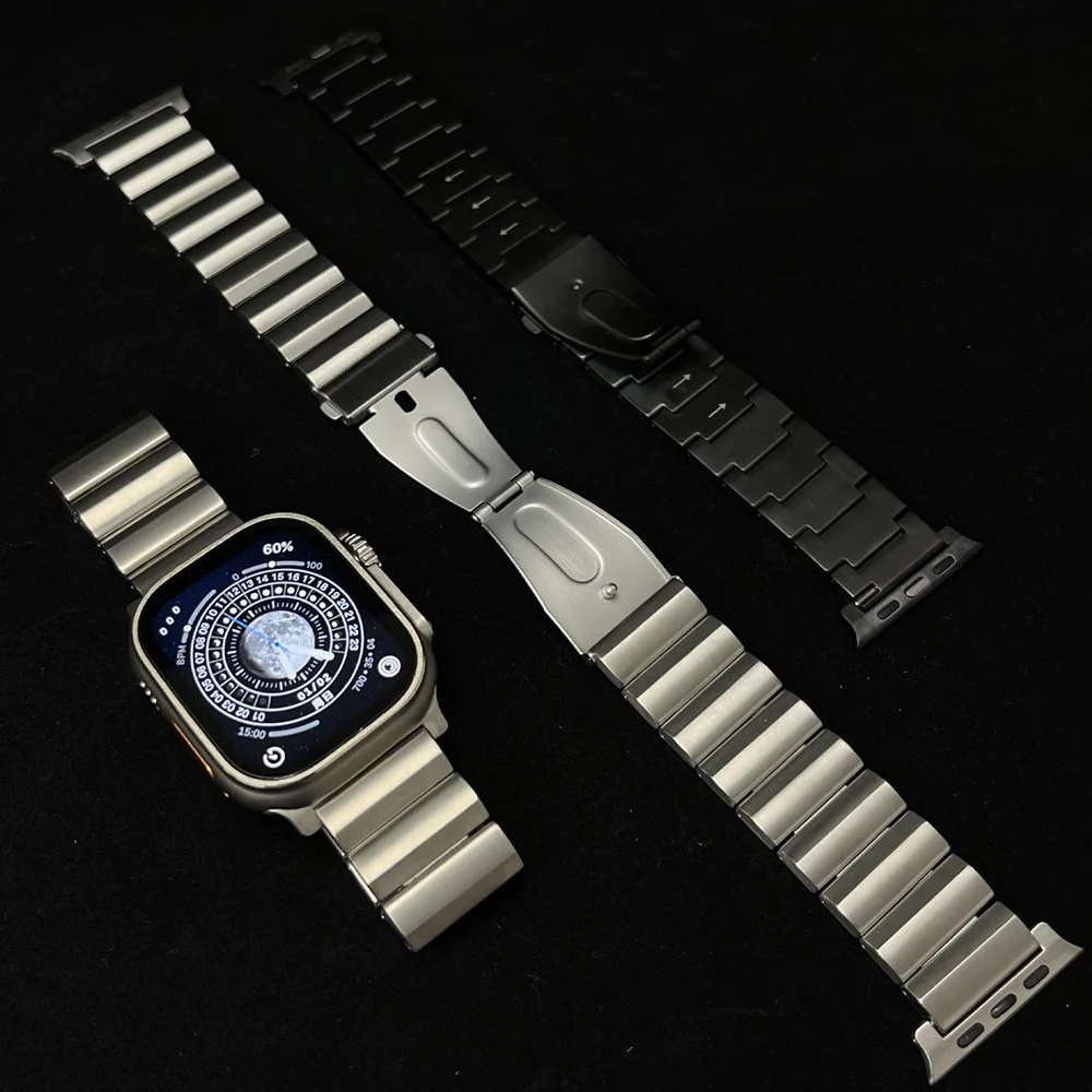 Подходит для ремешка Apple iWatch Ultra, ремешок из титанового сплава для часов Apple watch с крупными частицами, новый популярный продукт
Подходит для ремешка Apple iWatch Ultra, ремешок из титанового сплава для часов Apple watch с крупными частицами, новый популярный продукт