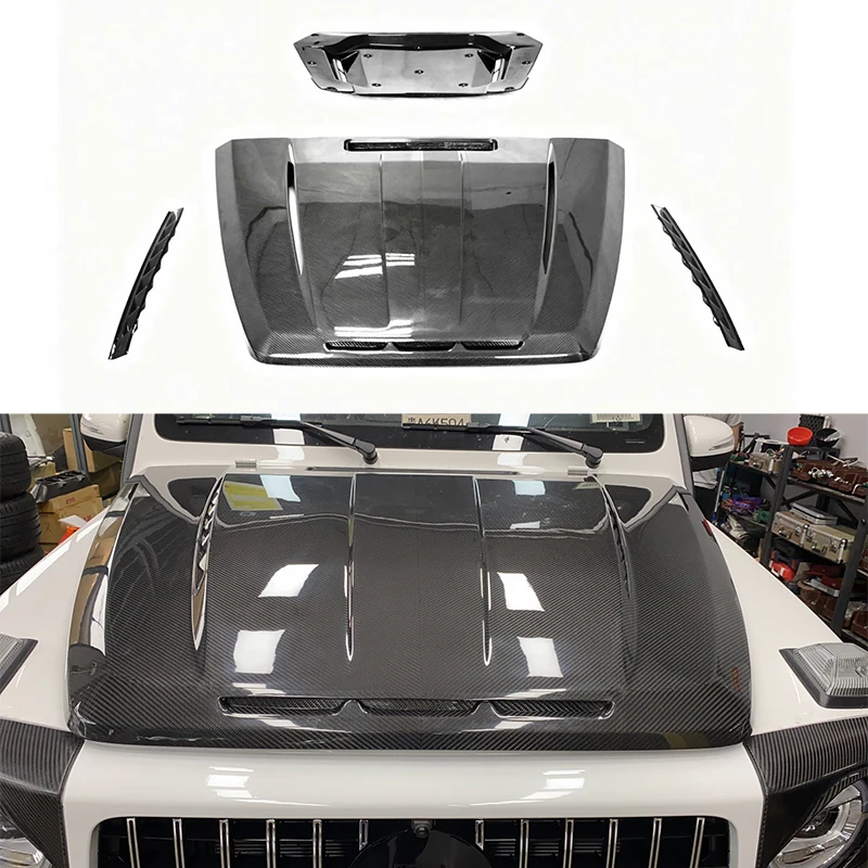 TOP Style Dry Carbon Hood Scoop Bonnet Cover Fit 2019+ W463A W464 G500 G63 G65
TOP Style Dry Carbon Hood Scoop Bonnet Cover Fit 2019+ W463A W464 G500 G63 G65