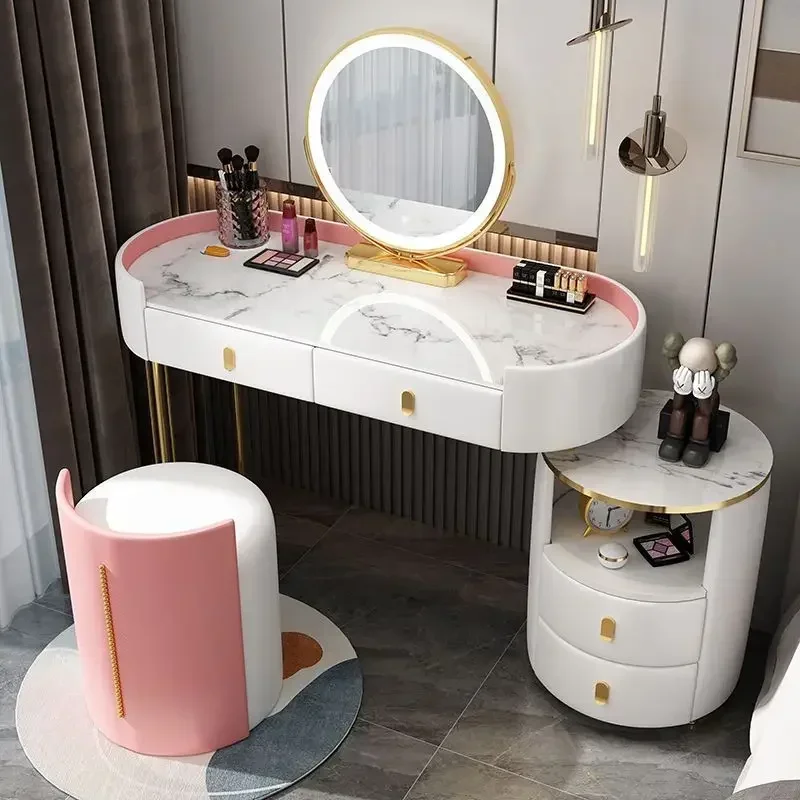 Luxury Dressing Tables Bedroom Modern Makeup Table with Storage Cabinet Nordic Vanity Tables Dressers for Bedroom Furniture
Luxury Dressing Tables Bedroom Modern Makeup Table with Storage Cabinet Nordic Vanity Tables Dressers for Bedroom Furniture