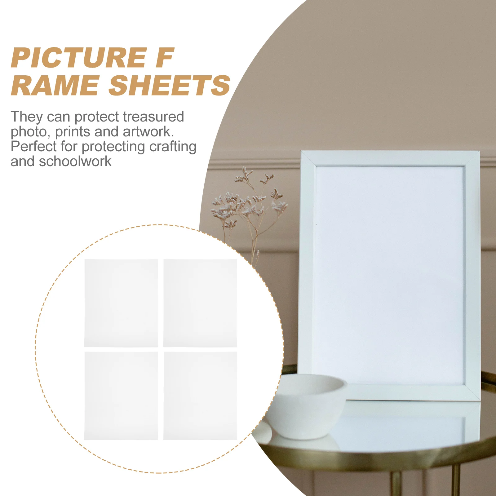 4pcs Acrylic Sheets Transparent Picture Frame Boards Replacement Panels for Photo Crafting Schoolwork Home Decor
4pcs Acrylic Sheets Transparent Picture Frame Boards Replacement Panels for Photo Crafting Schoolwork Home Decor