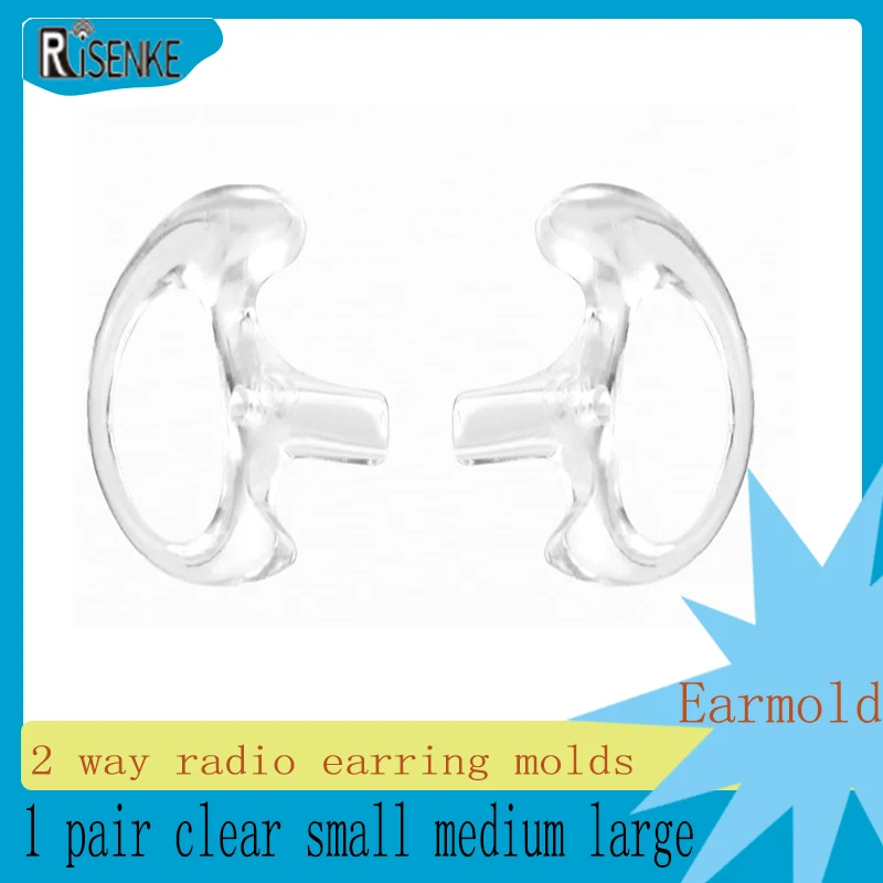 RISENKE-Silicone Molds Earmold, 2-полосные формы для серег, ушные вкладыши для акустической гарнитуры, прозрачные, маленькие, средние, большие, 1 пара
RISENKE-Silicone Molds Earmold, 2-полосные формы для серег, ушные вкладыши для акустической гарнитуры, прозрачные, маленькие, средние, большие, 1 пара