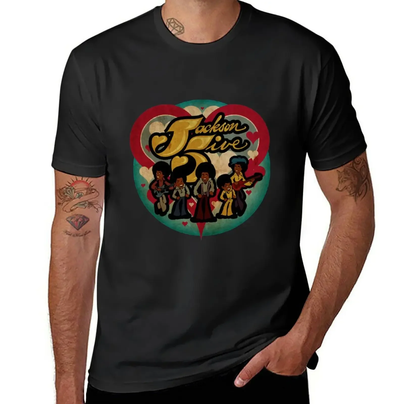 Футболка The Jackson 5 в винтажном стиле, модные Потрясающие футболки в Корейском стиле для мужчин
Футболка The Jackson 5 в винтажном стиле, модные Потрясающие футболки в Корейском стиле для мужчин