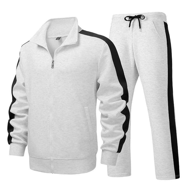 2026 Spring Korean Tracksuit Men Zip Pocket Running Sets Striped Sporting Suit Jacket+ Sweatpants Jogging Fitness Clothing
2026 Spring Korean Tracksuit Men Zip Pocket Running Sets Striped Sporting Suit Jacket+ Sweatpants Jogging Fitness Clothing