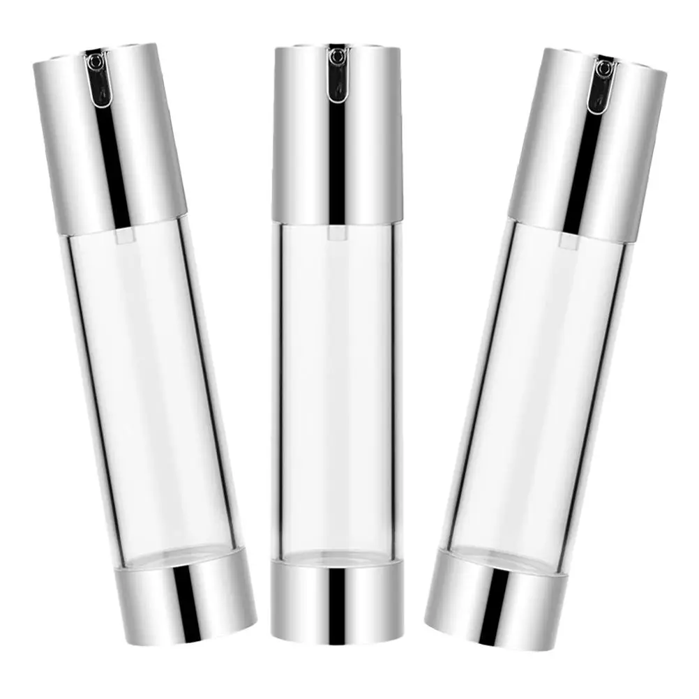 3pcs 30ml Bright Silver Bottles Airless Lotion Containers Travel Toiletry Jars Reusable Pumps PP Material
3pcs 30ml Bright Silver Bottles Airless Lotion Containers Travel Toiletry Jars Reusable Pumps PP Material