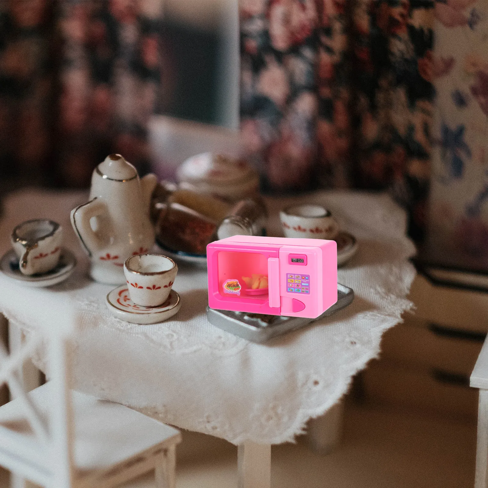 1Pcs Mini Microwave Oven Simulation Appliance for Mini House Decor Kids Educational Plaything Exquisite Craftsmanship Compact
1Pcs Mini Microwave Oven Simulation Appliance for Mini House Decor Kids Educational Plaything Exquisite Craftsmanship Compact
