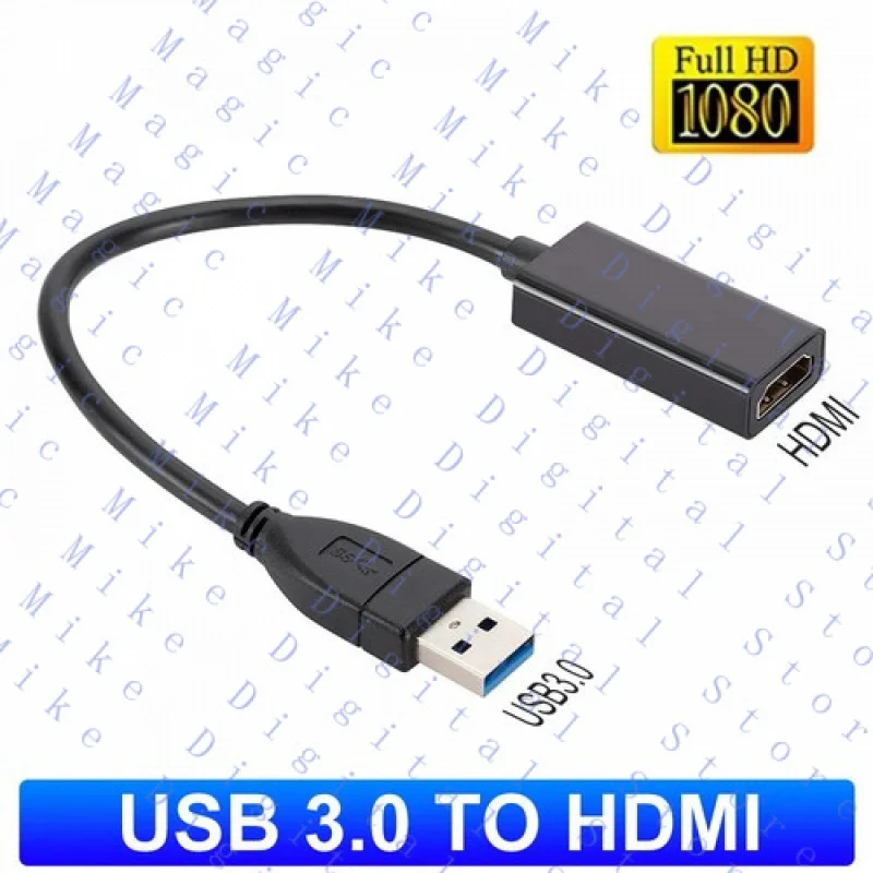 H HD USB 3.0 to HDMI-Compatible USB Converter for PC Laptop Projector HDMI Adapter
H HD USB 3.0 to HDMI-Compatible USB Converter for PC Laptop Projector HDMI Adapter