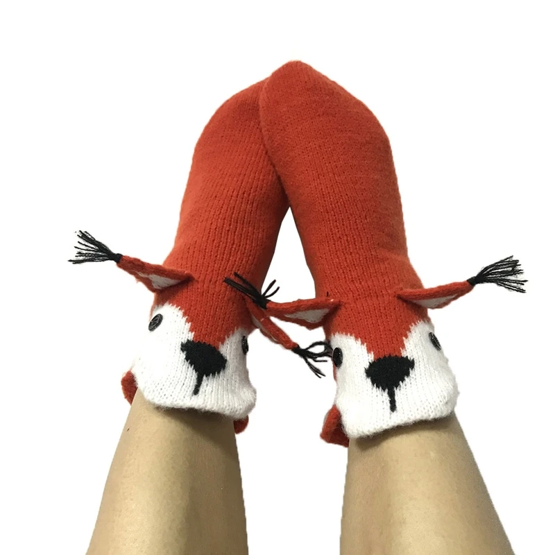 Women Men Winter Christmas Cartoon Calf Socks Crochet Knit Novelty Funny Animal 3D Ears Floor Slipper Tube Gifts
Women Men Winter Christmas Cartoon Calf Socks Crochet Knit Novelty Funny Animal 3D Ears Floor Slipper Tube Gifts