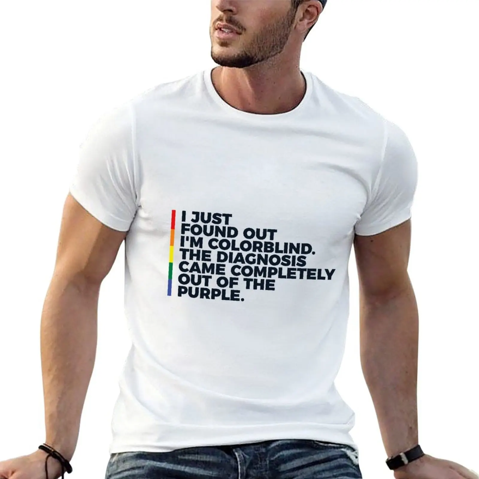 Colorblind T-Shirt t shirts for man graphic vintage t shirt custom print funny t shirts cotton T-shirt
Colorblind T-Shirt t shirts for man graphic vintage t shirt custom print funny t shirts cotton T-shirt