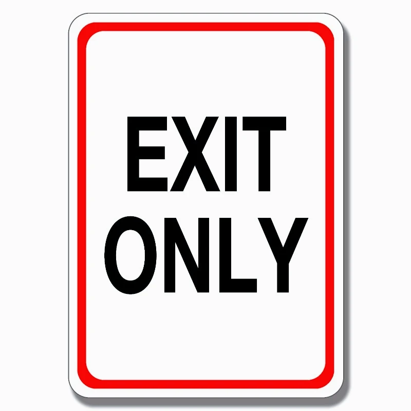 Car decoration stickers FOR EXIT ONLY STREET TAFFIC PARKING LOT DO NOT ENTER 20CM PVCKK
Car decoration stickers FOR EXIT ONLY STREET TAFFIC PARKING LOT DO NOT ENTER 20CM PVCKK