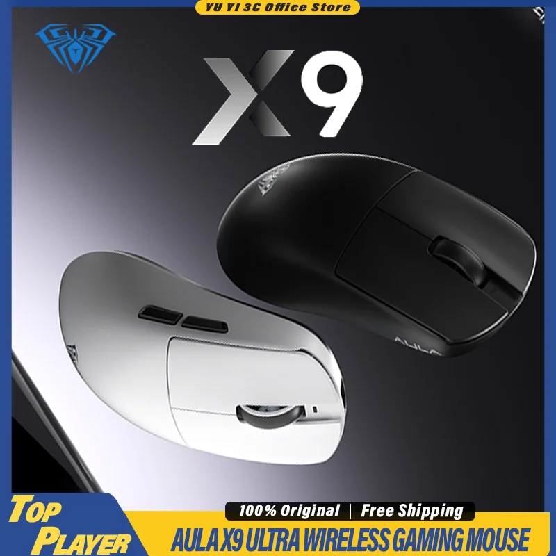 AULA X9 Ultra Wireless Gaming Mouse PAW3395 3950 Super Sensor 8kHz Polling Rate Ultra Low Latency Connection with Nano Coating
AULA X9 Ultra Wireless Gaming Mouse PAW3395 3950 Super Sensor 8kHz Polling Rate Ultra Low Latency Connection with Nano Coating