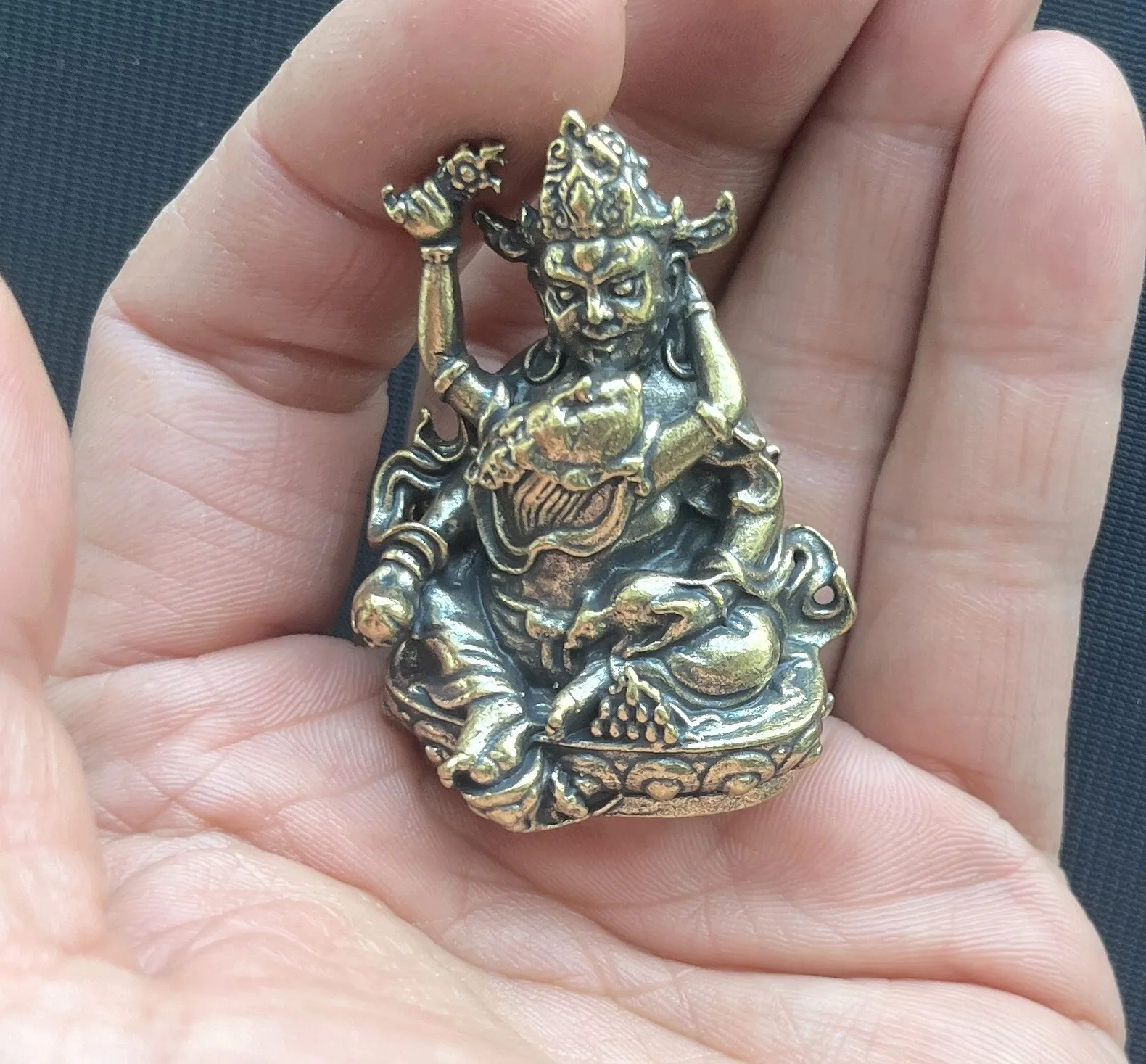 Brass Tibet Tantra Buddhism Temple Hevajra Yab-Yum Happy Buddha Statue
Brass Tibet Tantra Buddhism Temple Hevajra Yab-Yum Happy Buddha Statue