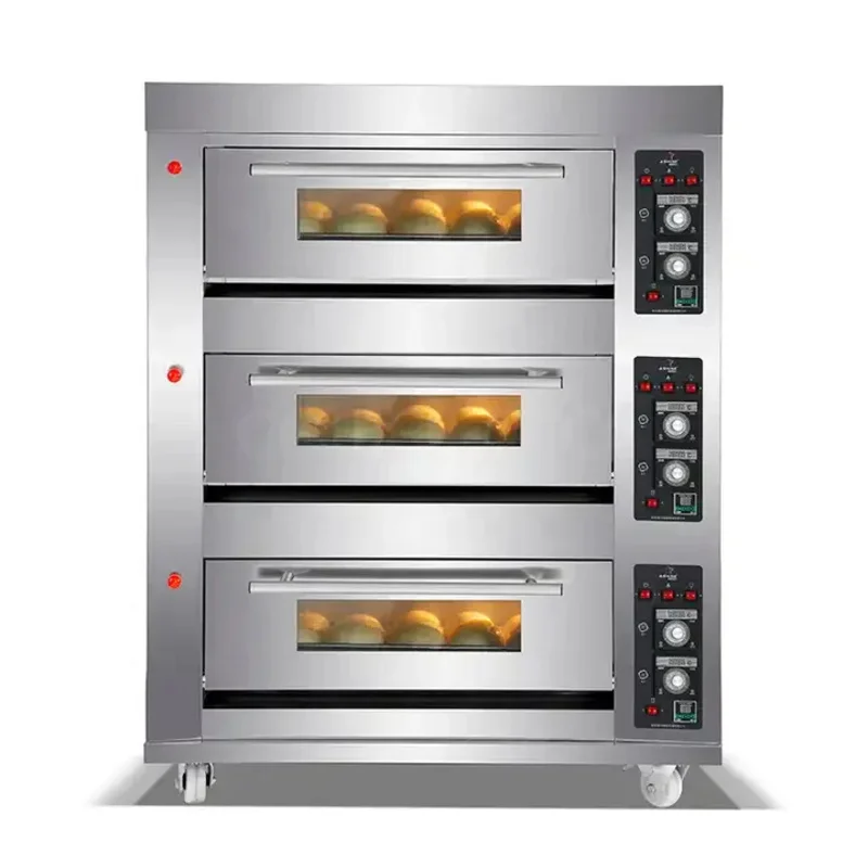 Bakery Prices, Industrial Single/Double/ Three-Layer Deck Oven For Cake Bread Pizza Baking
Bakery Prices, Industrial Single/Double/ Three-Layer Deck Oven For Cake Bread Pizza Baking