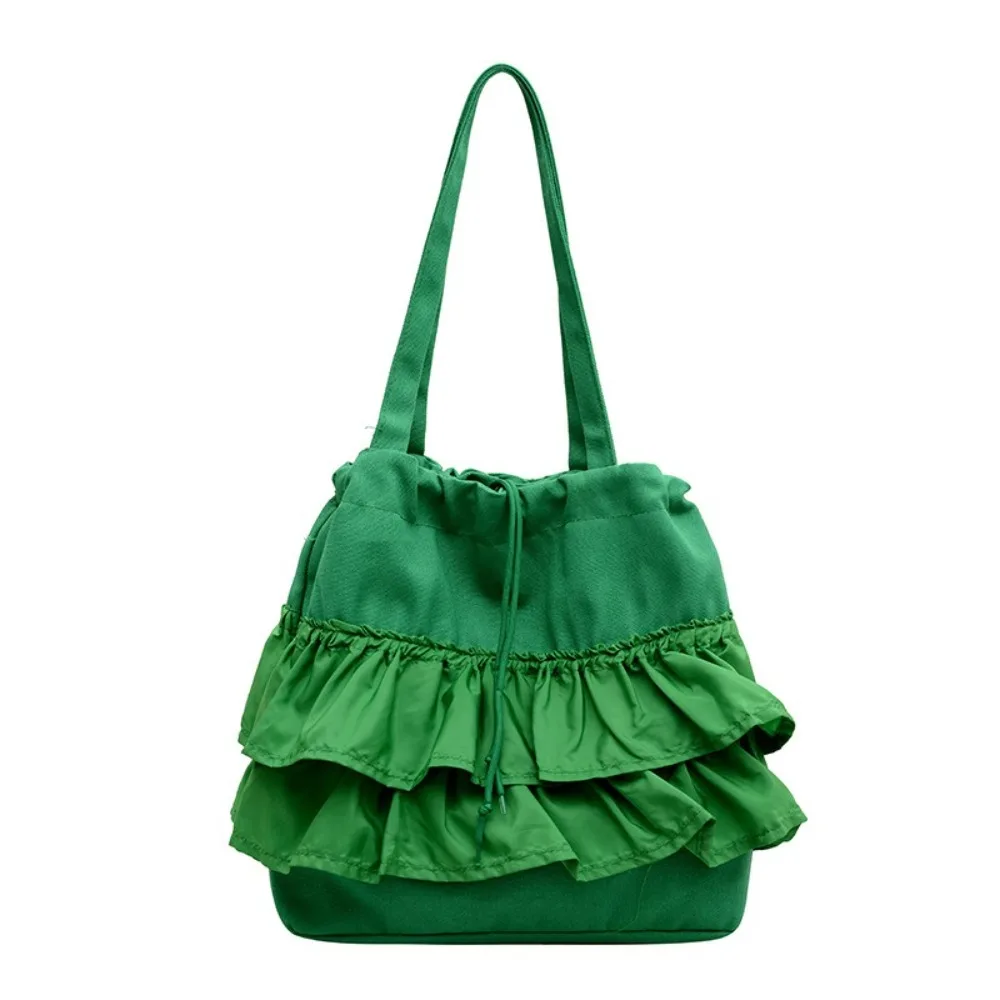 Large Capacity Canvas Tote Bag Drawstring Design Canvas Material Pleated Bag Handheld Pleated Skirt Edge Drawstring Bag
Large Capacity Canvas Tote Bag Drawstring Design Canvas Material Pleated Bag Handheld Pleated Skirt Edge Drawstring Bag