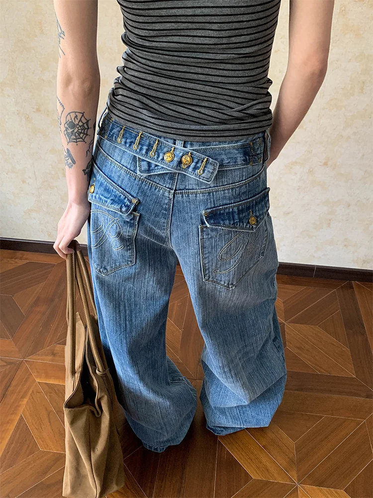 plus Size American Style Spicy Girl Washed Paris Button Bamboo Texture Straight Leg Denim Jeans Women's Loose Slim Floor-Leng...
plus Size American Style Spicy Girl Washed Paris Button Bamboo Texture Straight Leg Denim Jeans Women's Loose Slim Floor-Leng...