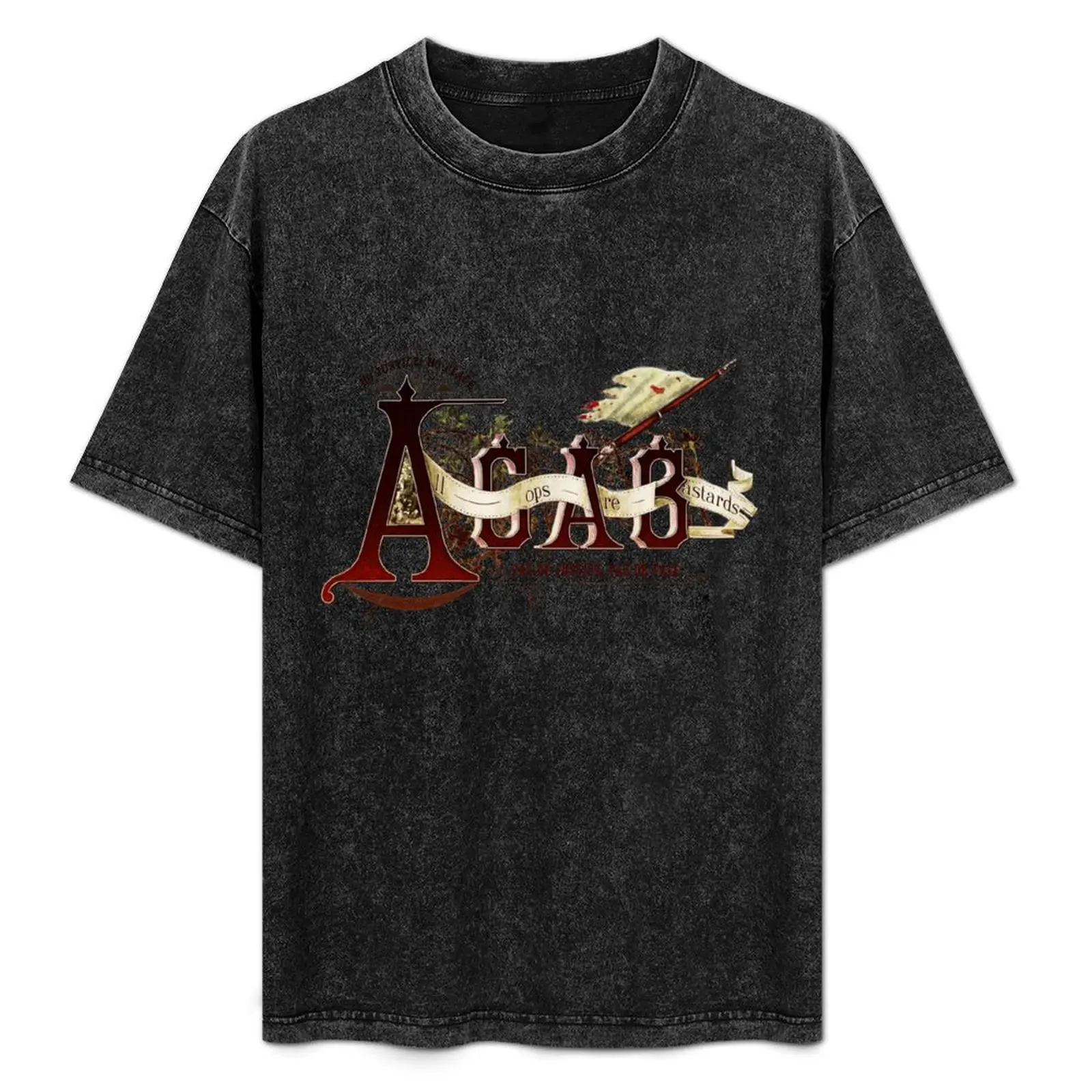 Vintage ACAB - Anti Police Action T-Shirt Simple Solid Color Crew Neck Tee
Vintage ACAB - Anti Police Action T-Shirt Simple Solid Color Crew Neck Tee