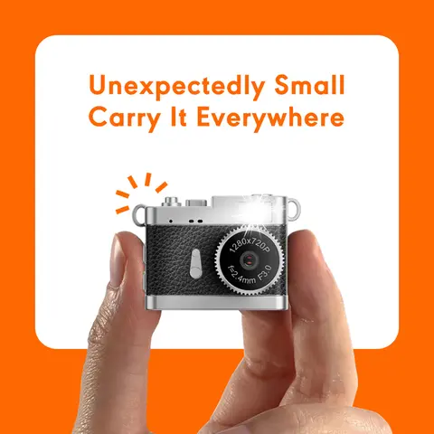 Mini 1080P HD Retro Digital Camera Pocket Cameras Photography Travel Selfie Entry-Level Small Mini Camera Compact Camcorder