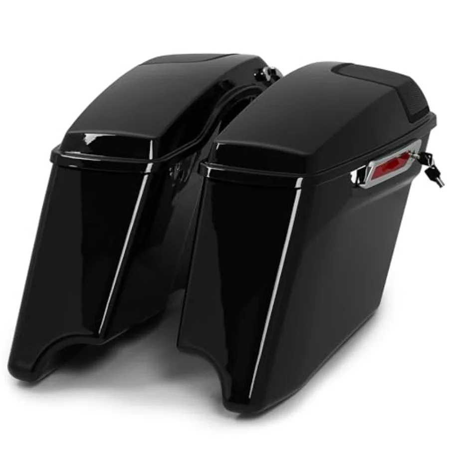 Удлиненные жесткие кофры 5'' с крышками для динамиков 5'' x 7'' черного цвета для моделей Harley Touring CVO Street Glide 2014 года и новее
Удлиненные жесткие кофры 5'' с крышками для динамиков 5'' x 7'' черного цвета для моделей Harley Touring CVO Street Glide 2014 года и новее