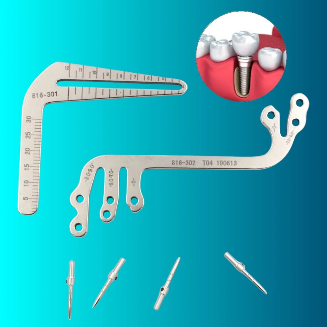 Dental Implant Guide Set Oral Planting Locator Positioning Guide Drilling Positioning Ruler Implant Angle Ruler
Dental Implant Guide Set Oral Planting Locator Positioning Guide Drilling Positioning Ruler Implant Angle Ruler