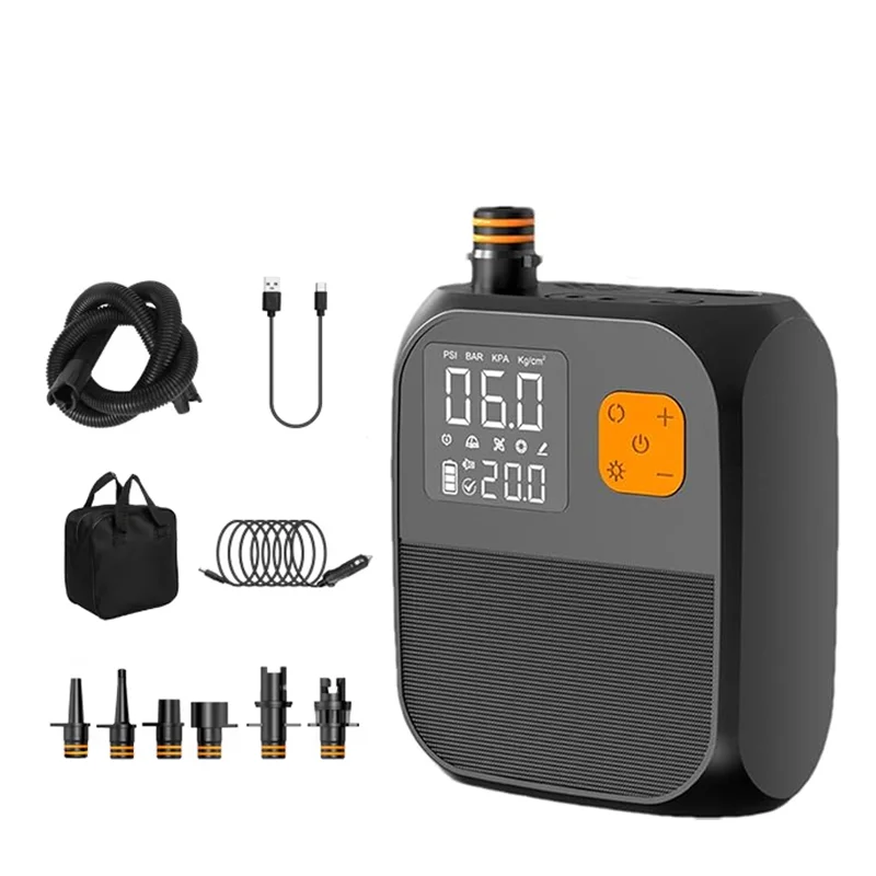 Air Pump With Dual Stage Inflation & Deflation Lcd Digital Sup Pump For Stand Up Paddle Boards Boats Tent
Air Pump With Dual Stage Inflation & Deflation Lcd Digital Sup Pump For Stand Up Paddle Boards Boats Tent