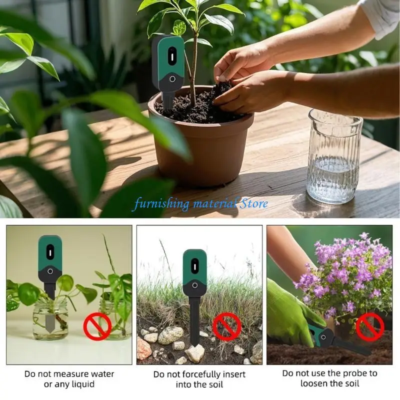 Y5GD Wireless WiFi Soil Meter with Light Temperature Moisture Sensors for Garden Plant
Y5GD Wireless WiFi Soil Meter with Light Temperature Moisture Sensors for Garden Plant