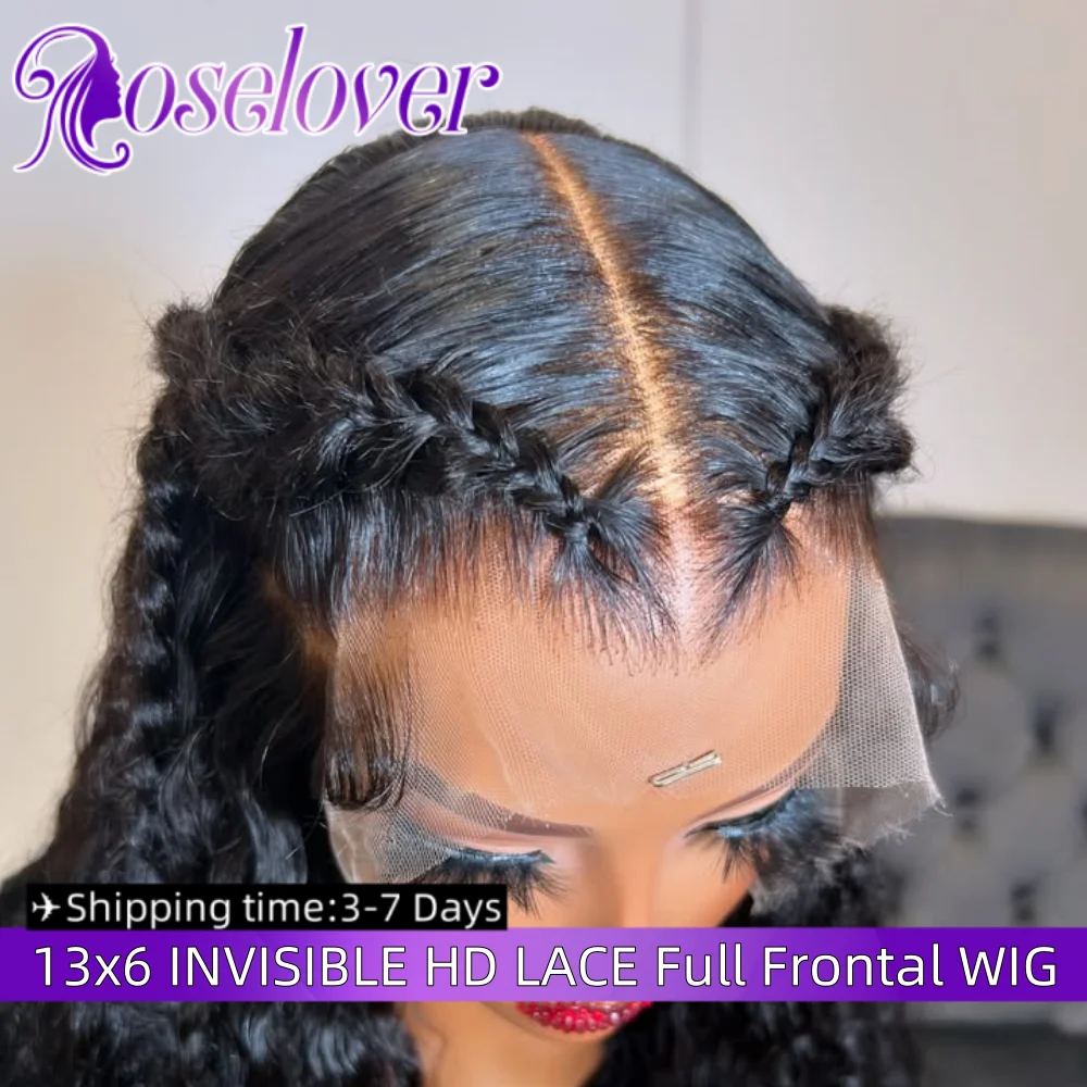 Rose Lover 34Inch 13x6 Melt Skins HD Lace Full Frontal Wig Water Wave Natural Hairline 250% Density 100% Remy Human Hair Woman
Rose Lover 34Inch 13x6 Melt Skins HD Lace Full Frontal Wig Water Wave Natural Hairline 250% Density 100% Remy Human Hair Woman