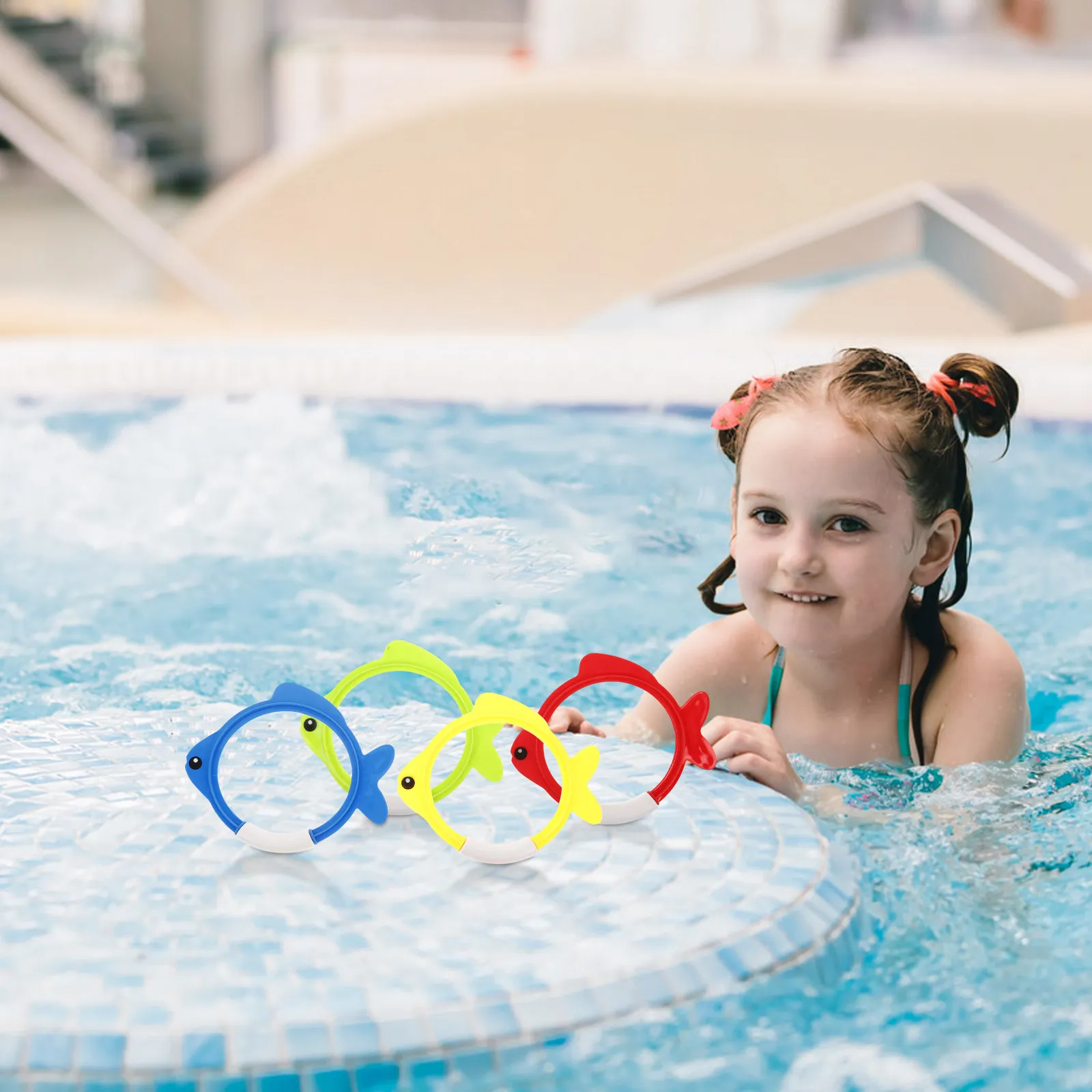 4Pcs Colorful Pool Dive Rings Sinking Swimming Pool Rings Summer Party Fun Kids Diving Games Underwater Play Swimming Toys
4Pcs Colorful Pool Dive Rings Sinking Swimming Pool Rings Summer Party Fun Kids Diving Games Underwater Play Swimming Toys