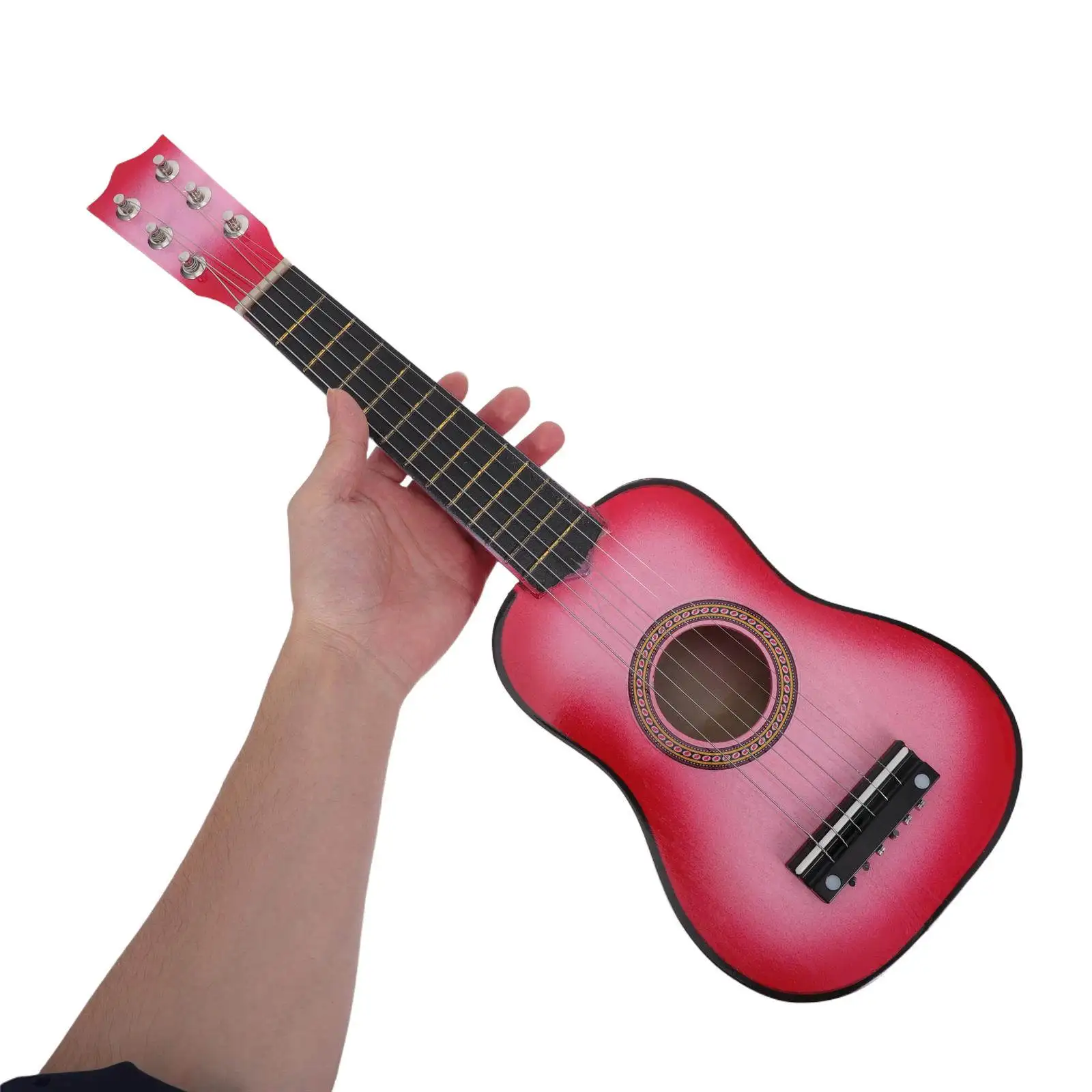 21-дюймовая детская гитара, маленький размер, портативная, деревянная, для детей, легко играть, тонкие лады, низкая высота струн, для начинающих музыкантов
21-дюймовая детская гитара, маленький размер, портативная, деревянная, для детей, легко играть, тонкие лады, низкая высота струн, для начинающих музыкантов