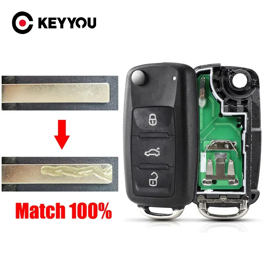 KEYYOU With Cutting Service 5K0837202AD For VW Volkswagen Caddy Eos Golf Jetta Polo Touran Passat 434Mhz ID48 Remote Car Key
KEYYOU With Cutting Service 5K0837202AD For VW Volkswagen Caddy Eos Golf Jetta Polo Touran Passat 434Mhz ID48 Remote Car Key