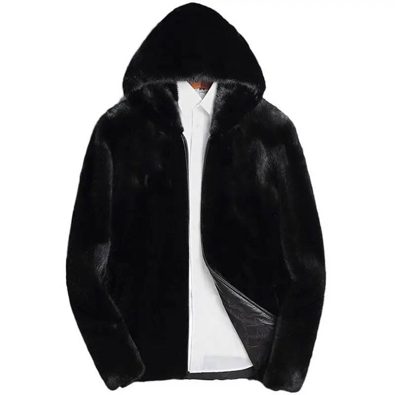 Luxury Brands Men's Clothing Fur Jackets Mink Fur Faux Fur Coat Winter High Quality Warm Design Thick Business Casual Outerwear 
Luxury Brands Men's Clothing Fur Jackets Mink Fur Faux Fur Coat Winter High Quality Warm Design Thick Business Casual Outerwear