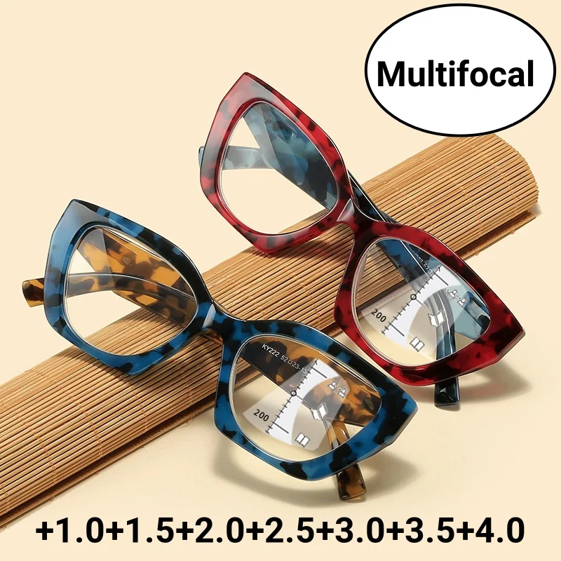 Luxury Oversized Leopard Frame Multifocal Reading Glasses Fashion Trendy Near Far Sight Eyewear Finished Presbyopia To +4.0
Luxury Oversized Leopard Frame Multifocal Reading Glasses Fashion Trendy Near Far Sight Eyewear Finished Presbyopia To +4.0