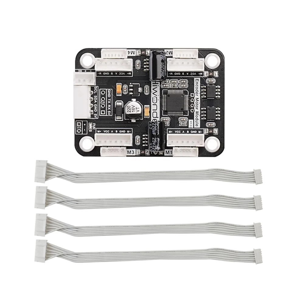 Four-way Encoder Motor Drive Module Onboard Voltage Regulator Circuit Motor Control Smart Car DIY Electric Race Dedicated Driver
Four-way Encoder Motor Drive Module Onboard Voltage Regulator Circuit Motor Control Smart Car DIY Electric Race Dedicated Driver