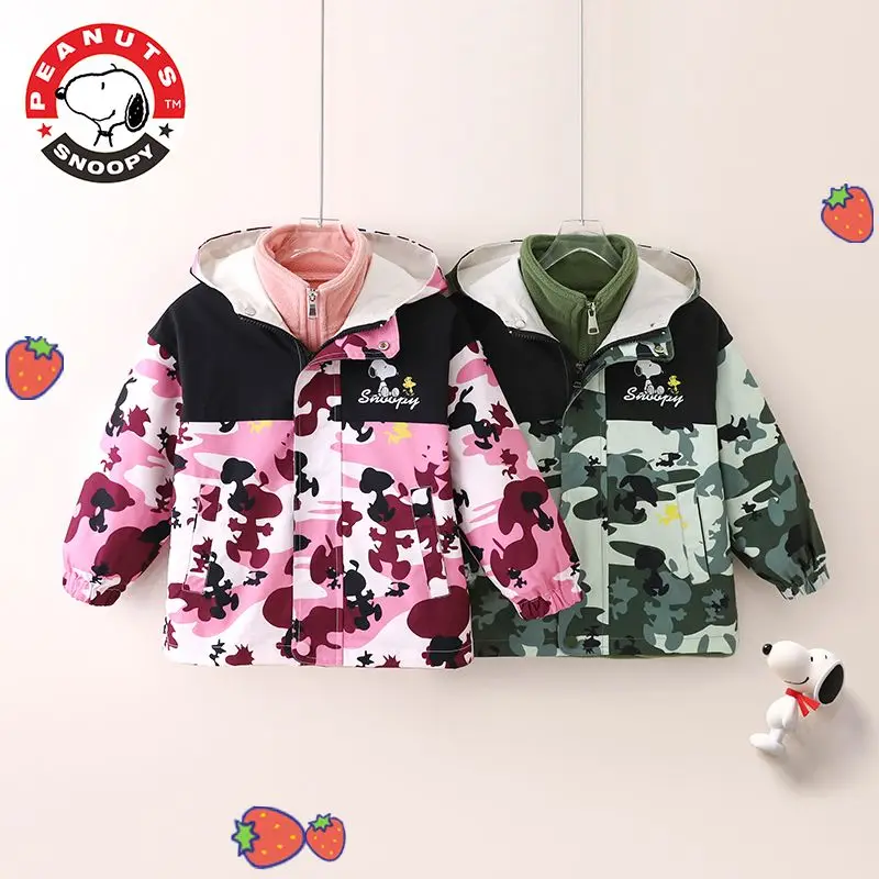 Disney Snoopy children's jacket three-in-one camouflage jacket autumn and winter children's windproof, waterproof and warm
Disney Snoopy children's jacket three-in-one camouflage jacket autumn and winter children's windproof, waterproof and warm