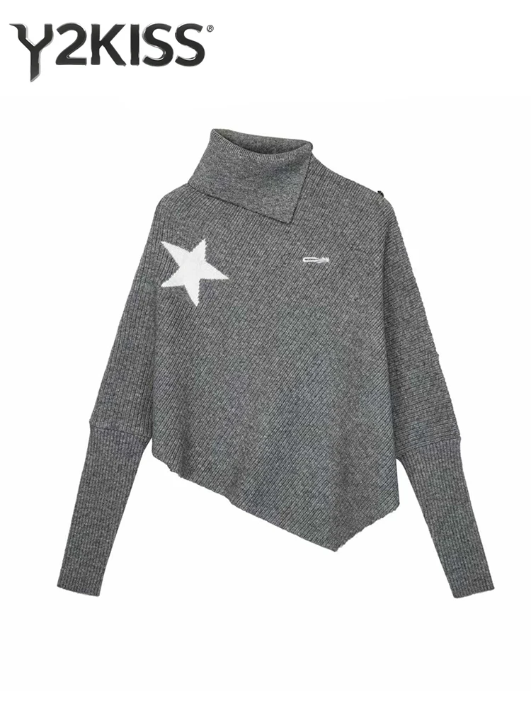 Winter Women's Cuddly Turtleneck Sweater Korean College Style Long Sleeve Jumper Irregular Design Knitwear Jerseys Pullovers
Winter Women's Cuddly Turtleneck Sweater Korean College Style Long Sleeve Jumper Irregular Design Knitwear Jerseys Pullovers