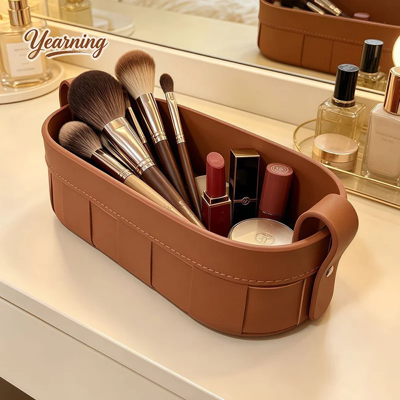 Pure Handmade Woven Saddle Leather Storage Basket Cosmetic Organizer Desk Remote Control Office Supplies Snack Holder
Pure Handmade Woven Saddle Leather Storage Basket Cosmetic Organizer Desk Remote Control Office Supplies Snack Holder