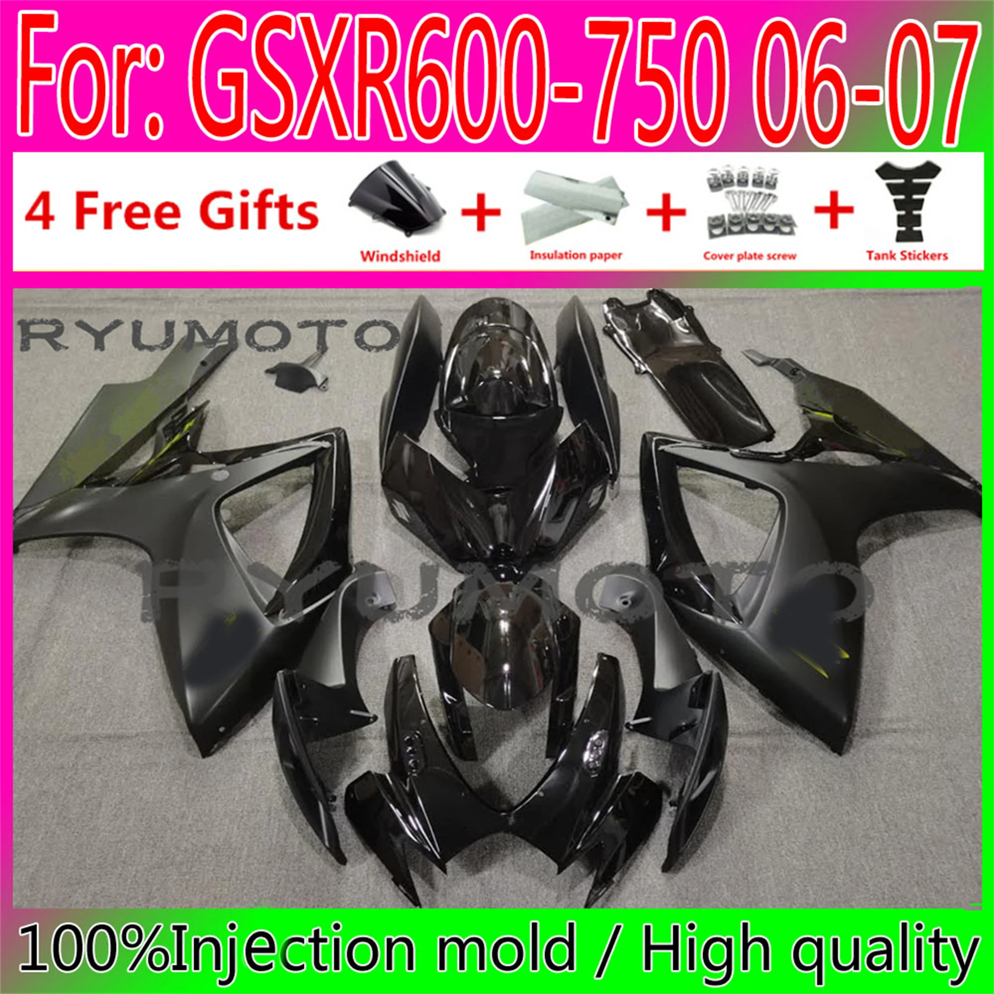 New Motorcycle Injection Fairing Bodywork For Suzuki GSXR600 06 07 GSXR750 2006 GSX-R750 2006 - 2007 K6 Fairings
New Motorcycle Injection Fairing Bodywork For Suzuki GSXR600 06 07 GSXR750 2006 GSX-R750 2006 - 2007 K6 Fairings